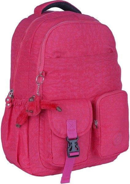 Relaxion Suya Dayanıklı Klinkır Kumaş 9 Bölmeli Geniş Hacimli Okul Günlük Spor Seyahat Sırt Çantası