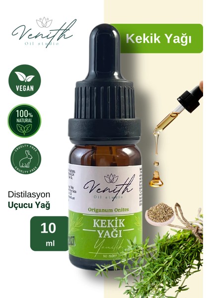 Kekik Yağı %100 Saf ve Doğal,bitkisel Uçucu Yağ Cam Damlalıklı Doğal Bakım Natural Thyme Oil 10ML