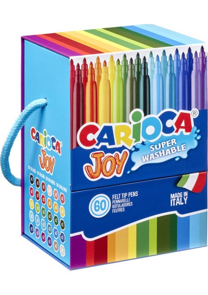 Joy Süper Yıkanabilir Keçeli Boya Kalemi 60’lı (Sert Kutu)