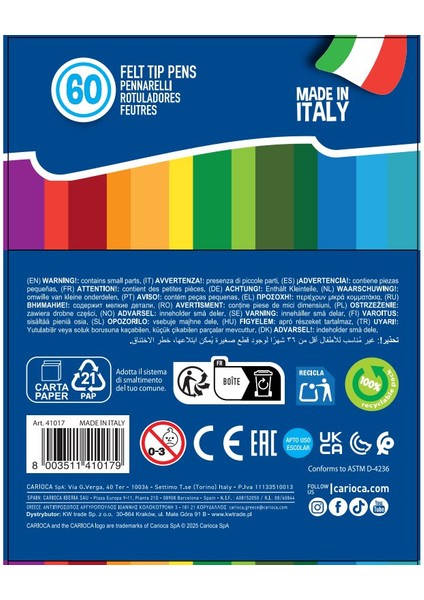 Joy Süper Yıkanabilir Keçeli Boya Kalemi 60’lı (Sert Kutu) fiyatları