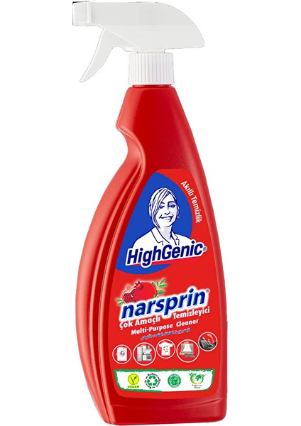 2 Adet Highgenic Narsprin Çok Amaçlı Temizleyici 750 ml