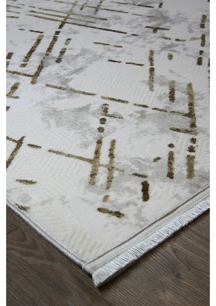 Rene Modern Krem Akrilik Makine Halısı fiyatları