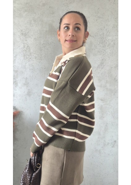 Çizgili Polo Yaka Triko modelleri