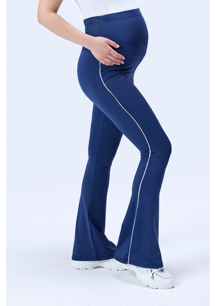 Imaj 437 Lacivert Renk Toparlayıcı ve Extra Esnek Etkili Yüksek Bel Ispanyol Paça Hamile Tayt fiyatları