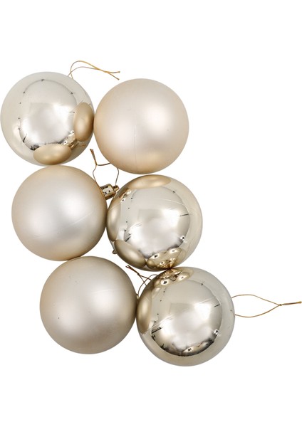 Waldern Yılbaşı Cici Top 8 cm 6'lı 3 Adet