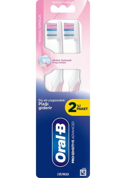 Pro-Sensitive Hassas Temizlik Diş Fırçası 2'li 3 Adet