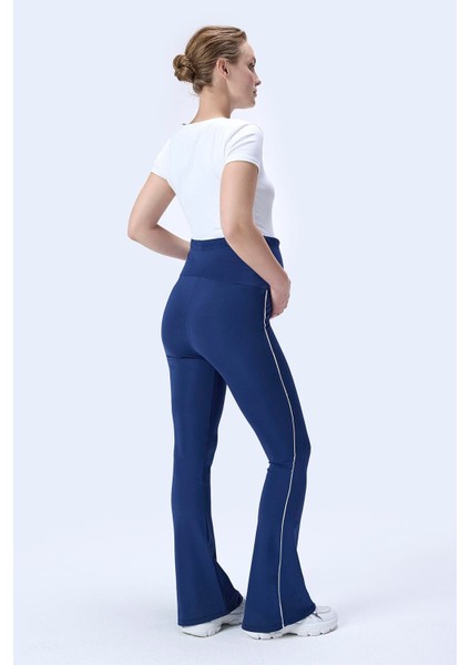 Imaj 437 Lacivert Renk Toparlayıcı ve Extra Esnek Etkili Yüksek Bel Ispanyol Paça Hamile Tayt indirimleri