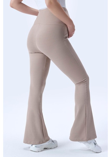 Imaj 367 Bej Renk Toparlayıcı ve Extra Esnek Etkili Yüksek Bel Ispanyol Paça Hamile Tayt indirimleri