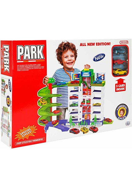 4 Adet Toysan Asansörlü Garaj Set