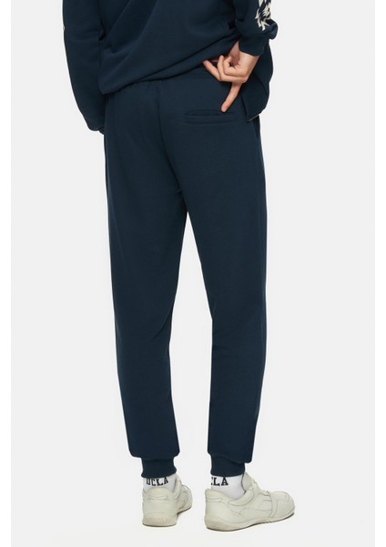 Madoc Lacivert Daralan Kesim Paçası Lastikli Baskılı Standard Fit Erkek Eşofman Alt fırsatları