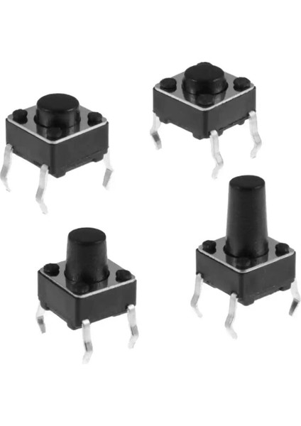 6X6MM 4pin Tact Buton (4 Bacak)