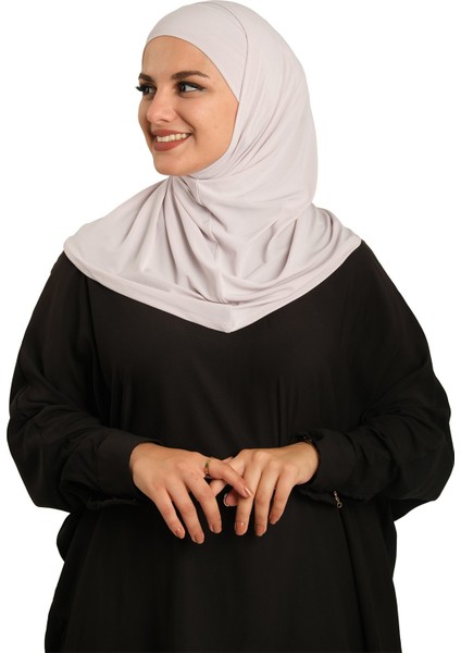 Taş Pratik Hazır Geçmeli Boru Boneli Ikili Tesettür Eşarp Sandy Düz 2501_46 fiyatları