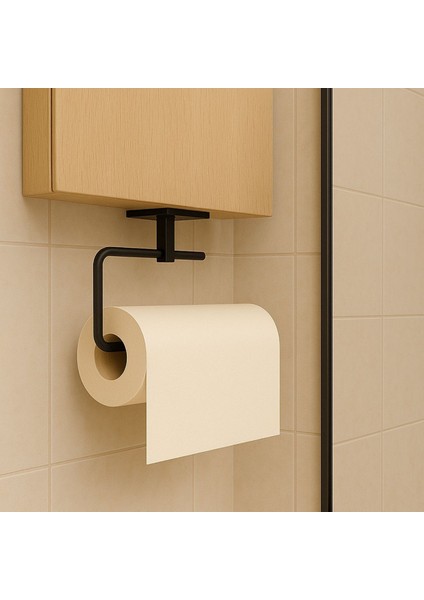 Rulo Havluluk Siyah Yapışkanlı Pratik Rulo Havluluk