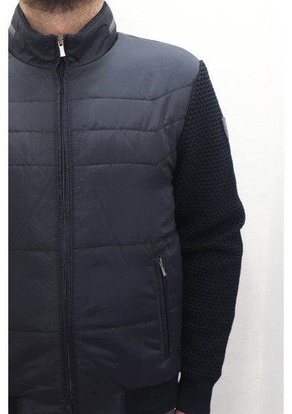 Fistan Store Erkek Hakim Yaka Spor Kesim Normal Kalıp Kolları Çelik Örgü Kışlık Mont fiyatları