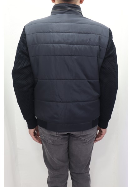 Fistan Store Erkek Hakim Yaka Spor Kesim Normal Kalıp Kolları Çelik Örgü Kışlık Mont indirimleri