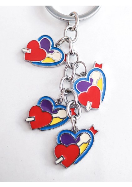 Kalp Içinde Kalp Metal Anahtarlık fiyatları