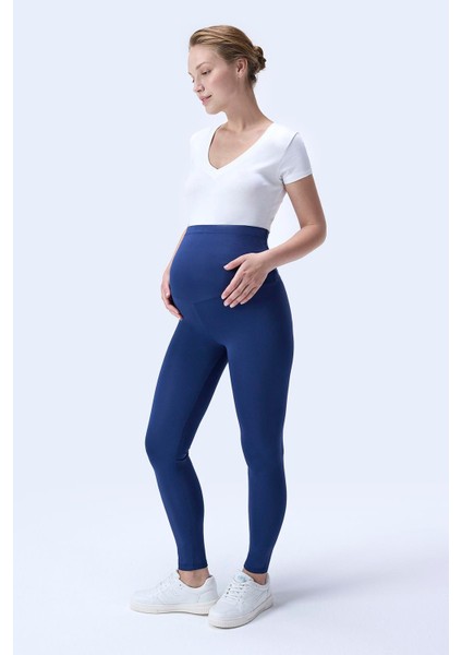 Imaj 344 Lacivert Renk Toparlayıcı ve Extra Esnek Etkili Yüksek Bel Hamile Tayt