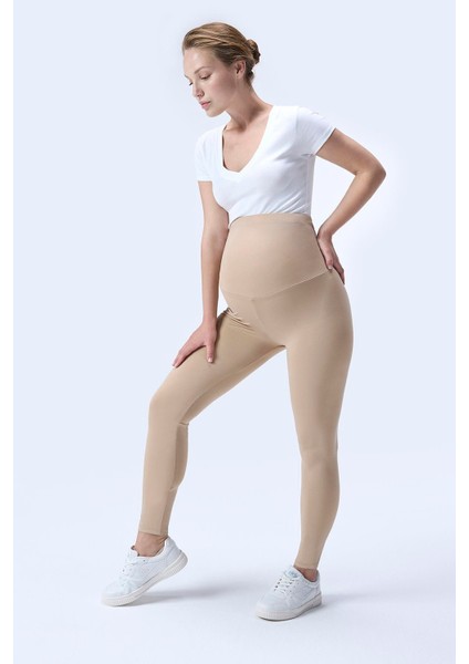 Imaj 344 Bej Renk Toparlayıcı ve Extra Esnek Etkili Yüksek Bel Hamile Tayt modelleri