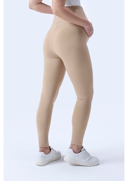 Imaj 344 Bej Renk Toparlayıcı ve Extra Esnek Etkili Yüksek Bel Hamile Tayt indirimleri