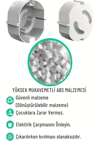 Priz Kapağı, Bebek ve Çocuk Güvenlik Koruma Piriz Kapatıcı, Priz Koruyucu - 18 Adet