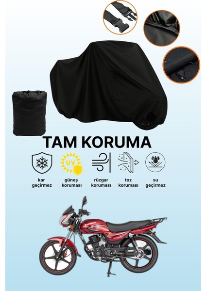 Siyah Mondial 125 Superboy I Uyumlu Motor Branda, Koruyucu Örtü, Motosiklet Brandası