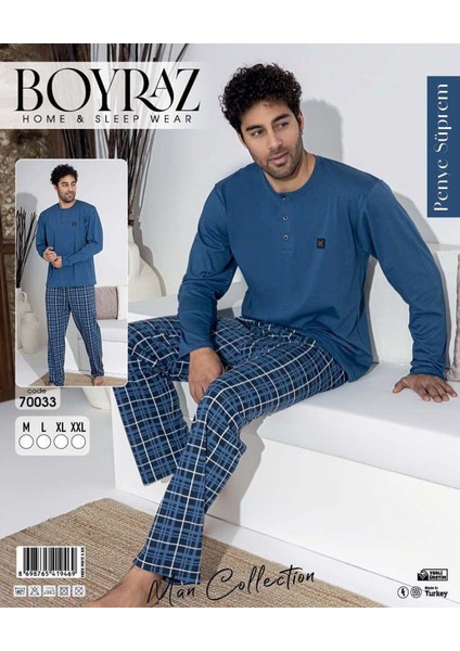 Erkek Uzun Kol Pijama Takımı 70033