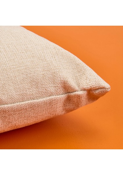 Soft Deri Görünümlü Horse Desenli Kırlent - Ekru - 30X50 cm modelleri