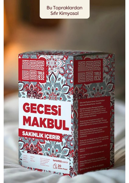 Gecesi Makbul Özel Çay - Benzersiz Bitki Formülleri / Sıfır Kimyasal