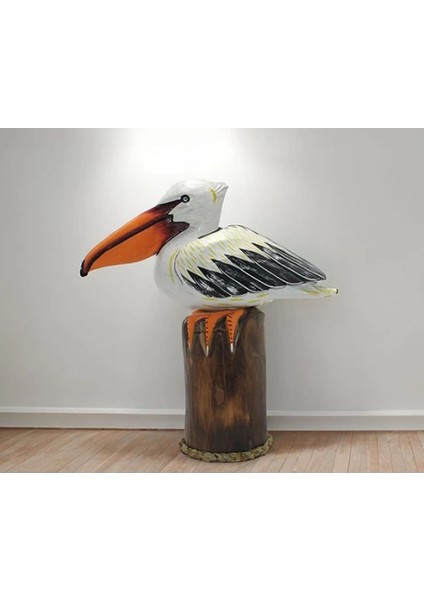 Ahşap Pelikan 45 cm