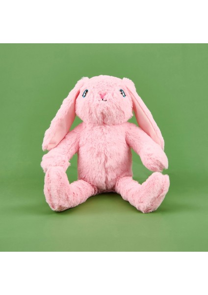 Soft Tavşan Figürlü Yastık - Pembe - 25X35 cm