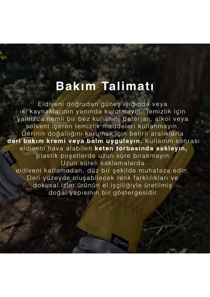 Gerçek Dana Derisi Sarı Erkek Eldiven – Dayanıklı Iş ve Outdoor Kullanımına Uygun