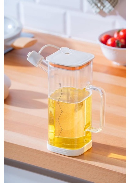 Lume Krem Cam Yağdanlık 750ML