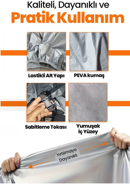 Gri Husqvarna Fc 250 Uyumlu Motosiklet Brandası, Koruyucu Örtü, Motor Branda modelleri