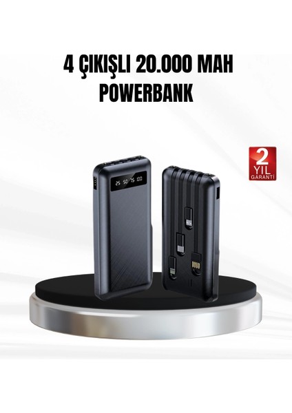 Buğz Powerbank 20000 Mah LED Fenerli ve Çoklu Güvenlik Korumasına Sahip