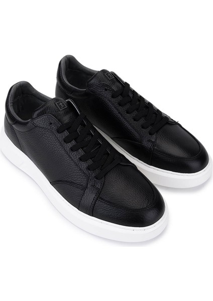 Erkek Hakiki Deri Siyah Sneakers & Spor Ayakkabı 04 3522 Erk Ayk SK24-25 Syh Fltr/byz fiyatları