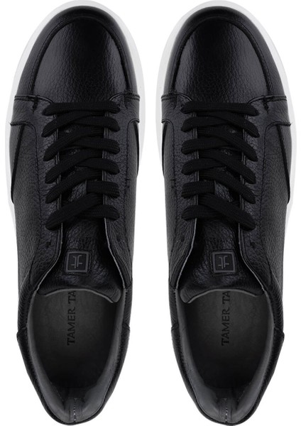 Erkek Hakiki Deri Siyah Sneakers & Spor Ayakkabı 04 3522 Erk Ayk SK24-25 Syh Fltr/byz indirimleri