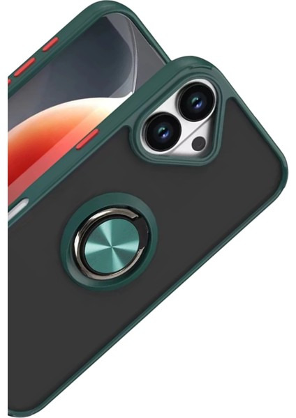 Rdbydn Newface Apple Iphone 17 Montreal Yüzüklü Silikon Kapak - Yeşil fiyatları