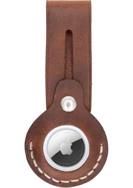 Apple Airtag Uyumlu Deri Anahtarlık Beta Aa2 Taba