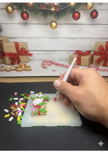 Flexi Piksel Sanat Kiti – Yılbaşı Temalı Piksel Sanatı - Mozaik - 10*10 cm - PFY1005 indirimleri