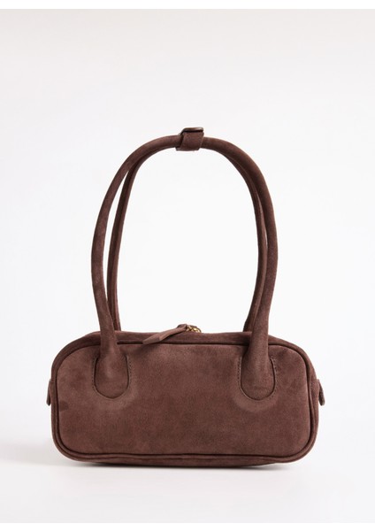 Deri Kahve Kadın Omuz Çantası Nova-Inver modelleri