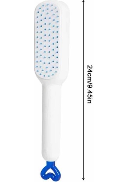 Silikon Yumuşak Sıkı Dişli Sihirli Geri Çekilebilir Tarak Kendini Temizleyen Saç Fırçası fırsatları