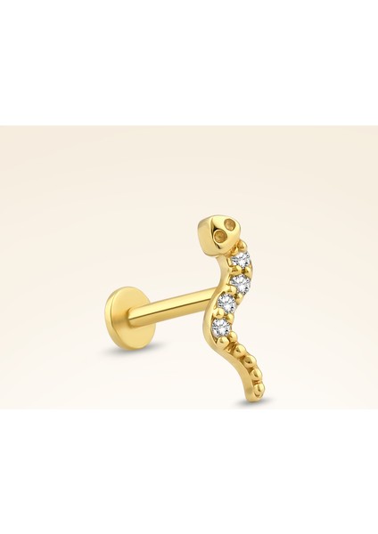0,02 Karat Pırlanta Yılan Piercing fiyatları