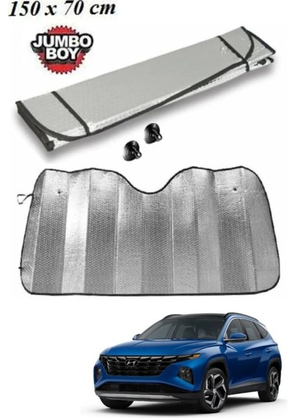 Araba Ön Cam Güneş Araç Içi Cam Vantuzlu Katlanır Güneşlik Koruyucu Perde 150 cm x 70 cm Cn