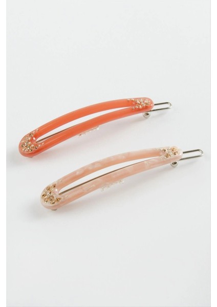 Oval Taşlı Klipsli Toka