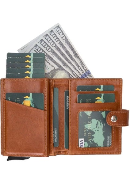 Palermo Deri Cüzdan Kartlık Mekanizmalı RST2EF Taba fırsatları