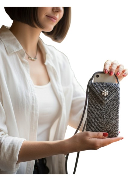 Mavi Paracord Telefon Askısı Crossbody (Ayarlanabilir) Tüm Kılıflara Uyumlu modelleri