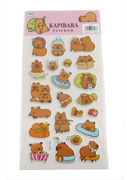 Çzglm Karakteri Kabartmalı Sticker