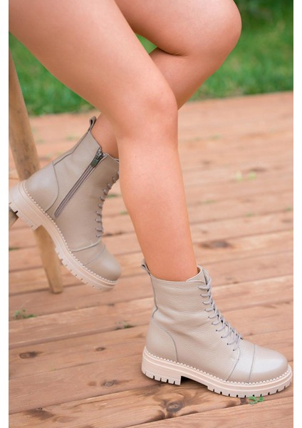 Roy Bağcıklı Kadın Hakiki Deri Postal Vizon fiyatları