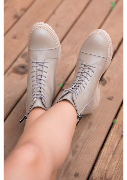 Roy Bağcıklı Kadın Hakiki Deri Postal Vizon fırsatları