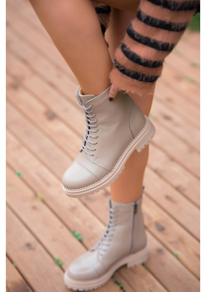 Roy Bağcıklı Kadın Hakiki Deri Postal Vizon indirimleri